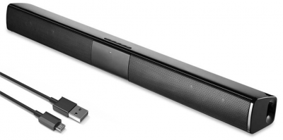 Soundbar HI-FI Bluetooth Aux Cartão SD para Televisão telemóvel ferias