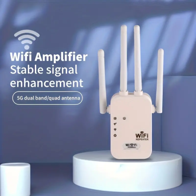 Repetidor WIFI Repeater Router AP Wireless DUAL 2.4g e 5g 1200mbps amplificador de sinal wifi