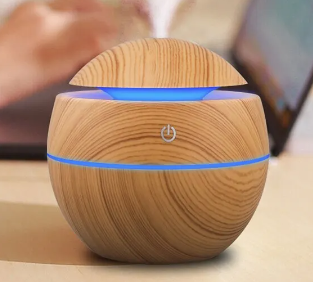 Humidificador de ar ultrassônico 130ml USB difusor de óleos essencial LED