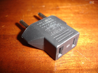 Adaptador tomada corrente americana para europeia US - EU