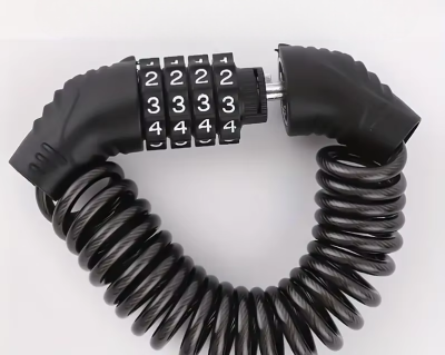 Cadeado para Mota Bicicleta e Motocicleta com Combinação de Senha Anti-Roubo, Alta Segurança para Mountain Bike, Capacetes e Itens Valiosos