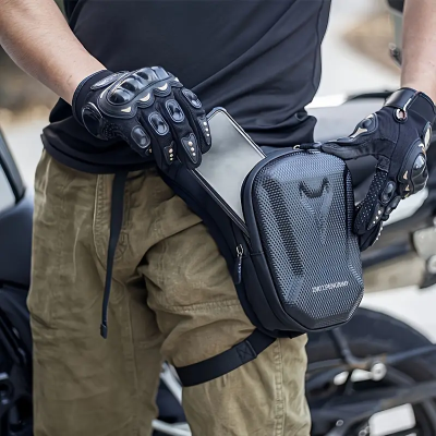 Bolsa de Perna para Motociclistas Impermeável Design Ergonómico Fecho Ajustável