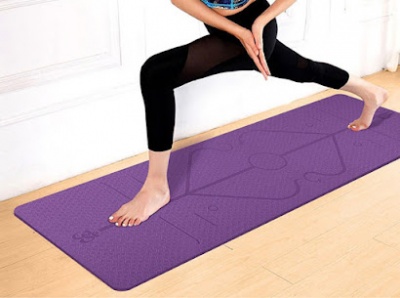 Tapete Esteira Colchonete Yoga Ginastica Fitness Pilates com saco transporte