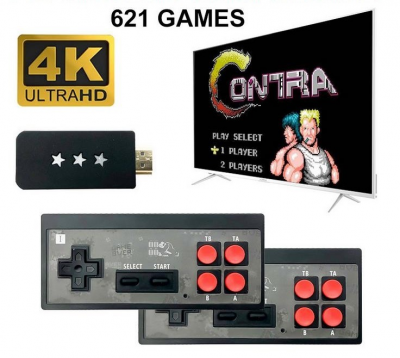 Consola vintage retro com 620 jogos incluídos HDMI Wireless