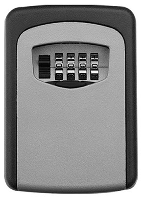 Caixa para chaves em Metal com código Casa Hotel Apartamento Airbnb Booking