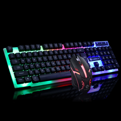 Conjunto teclado e rato USB LED Gamer