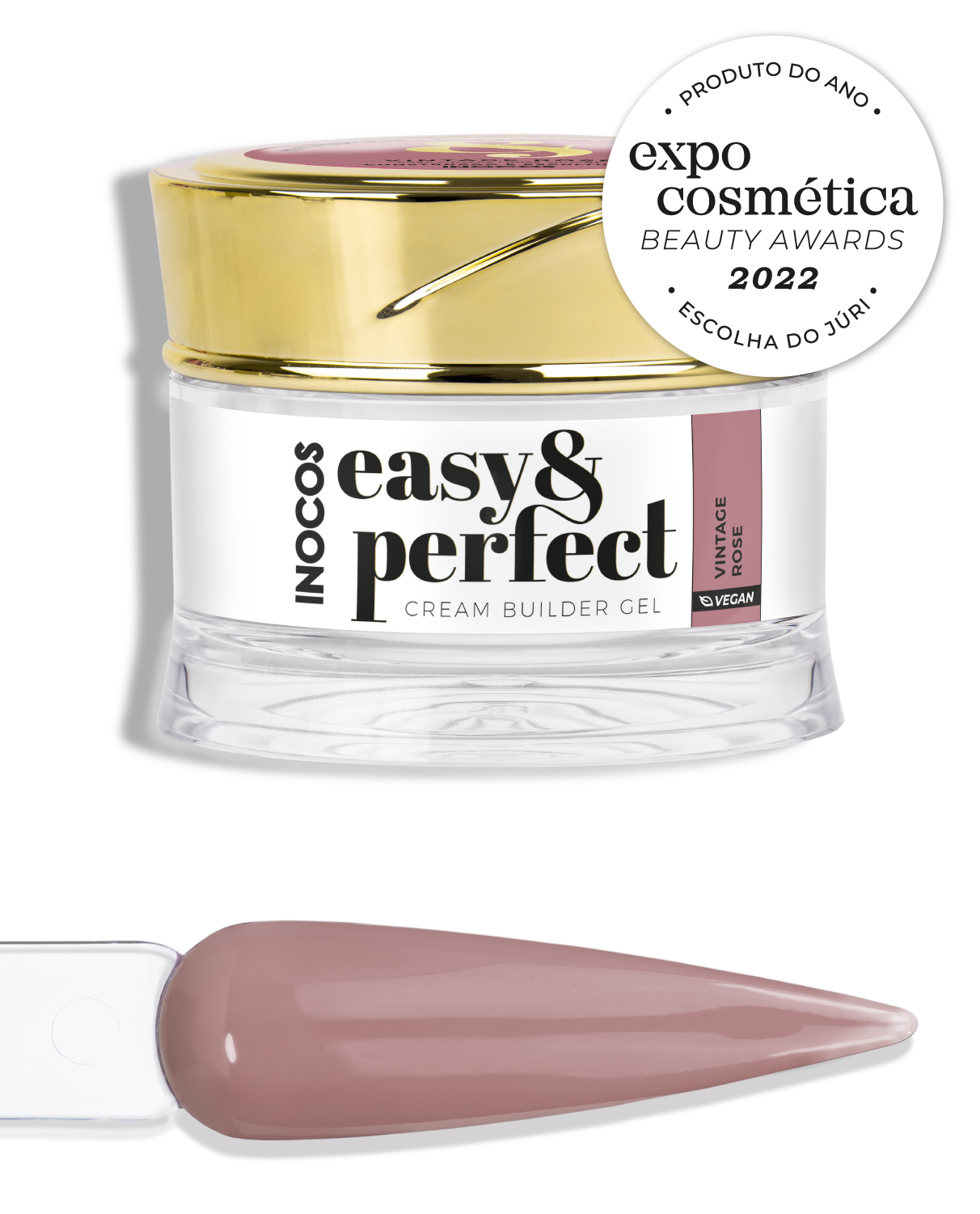 Builder Gel EASY&PERFECT Inocos - Vintage Rose
