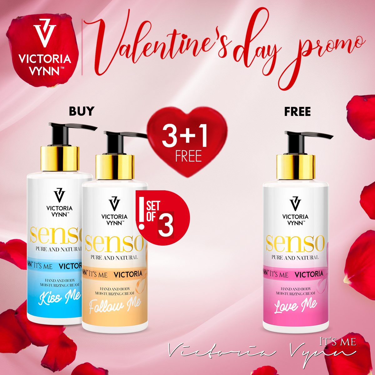Promoção 3+1 CREMES SENSO Victoria Vynn Promoção 3+1 CREMES SENSO Victoria Vynn