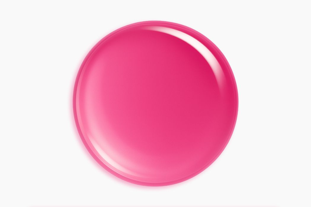 Prato redondo de plástico rosa brilhante