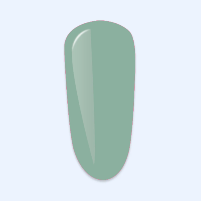 unha postiça verde-acinzentada brilhante