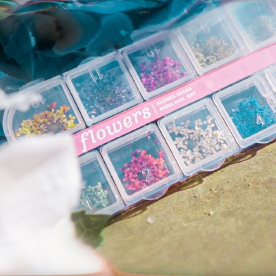 FLORES SECAS PARA UNHAS INOCOS