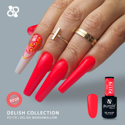 Verniz Gel PURPLE P2179 - DELISH MARSHMALLOW