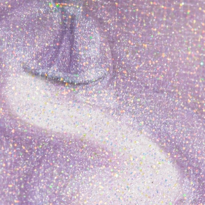 Cabideiro lilás com design brilhante e cintilante