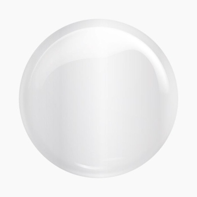 Esfera transparente brilhante sobre fundo branco