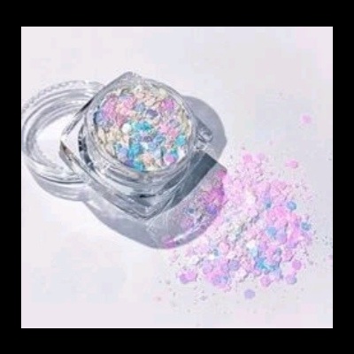 Glitter Mix Big Hexagon Pastel
