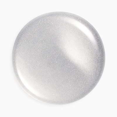 Disco redondo prateado brilho metálico