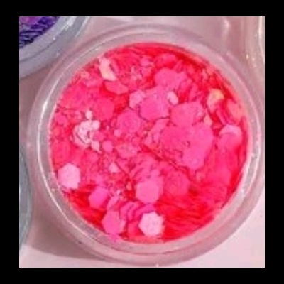 Glitter Mix Big Hexagon Summer