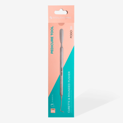 Ferramenta de pedicure stALeks Pro em embalagem rosa e verde