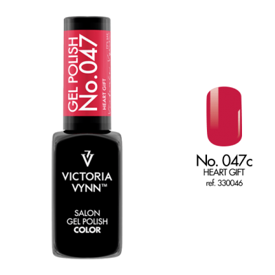 Verniz gel vermelho Victoria Vynn com frasco preto e etiqueta vermelha