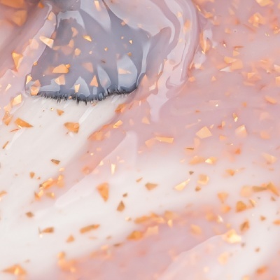 POTAL FLAKE - Base & Cor- Tâmara Leitoso com Flocos Ouro INOCOS