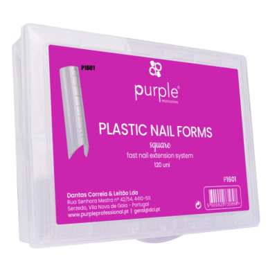 Plastic Nail Forms Square PURPLE