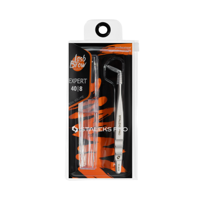Pinça Profissional para Pestanas STALEKS EXPERT 40 TYPE 8