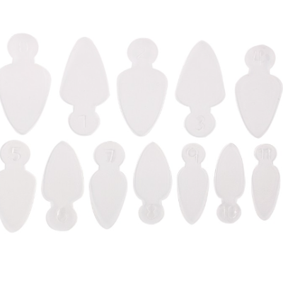 Etiquetas para plantas brancas numeradas