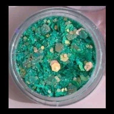 Glitter Mix Big Hexagon Summer