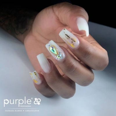 Builder Gel Milky White Opack Purple 100gr