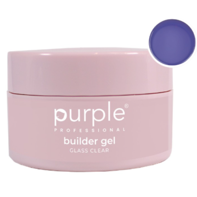 Builder Gel Glass Clear Purple 50gr