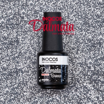 Top Coat Pintas INOCOS - Dálmata Branco Brilho