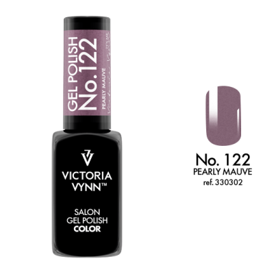 Verniz gel para unhas preto Victoria Vynn com cor violeta acinzentada