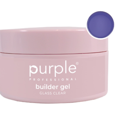 Builder Gel Glass Clear Purple 100gr
