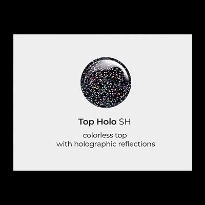 Verniz de unha com reflexos holográficos coloridos