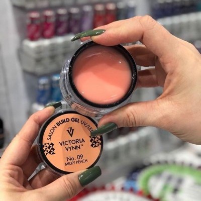Frasco de gel de construção para unhas Victoria Vynn cor milky peach número 09