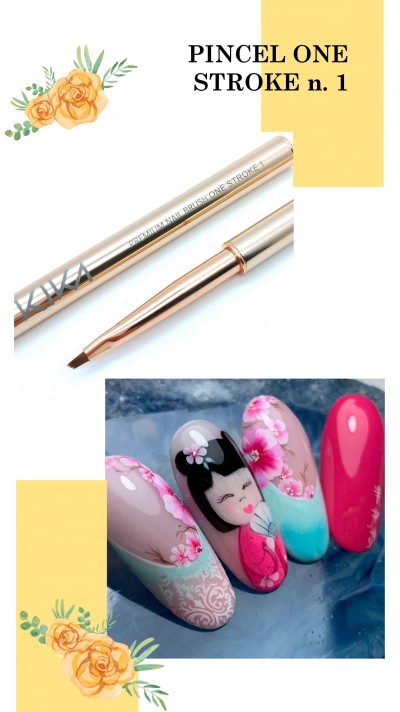 Pincel ONE STROKE 1 "Kika Gomes" Nail Art Pro