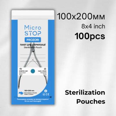 Bolsas para esterilização (calor seco e autoclave) MicroSTOP 100x200mm Bolsas para esterilização (calor seco e autoclave) MicroSTOP 100x200mm