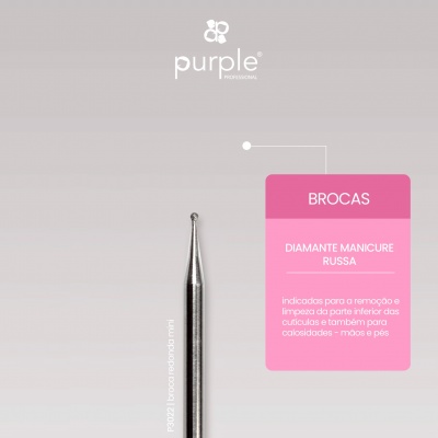 Broca de Manicure Russa P3022 PURPLE