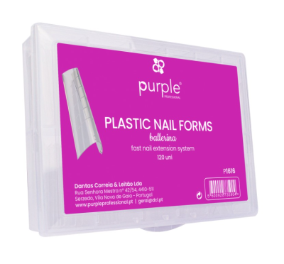 Plastic Nail Forms Ballerina PURPLE Plastic Nail Forms Ballerina PURPLE
