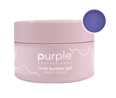 Builder Gel Unik Violet Clear Purple 50gr