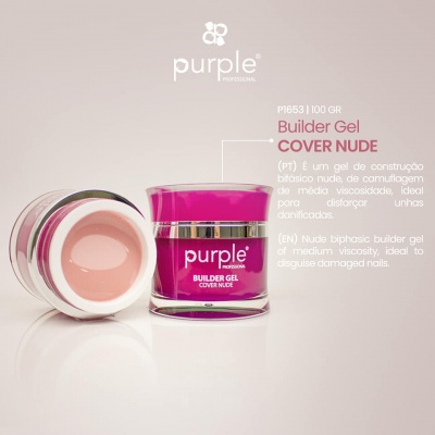 Builder Gel Cover Nude Purple 100gr