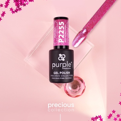 Verniz Gel PURPLE P2255 - Precious Pink Fuchsia