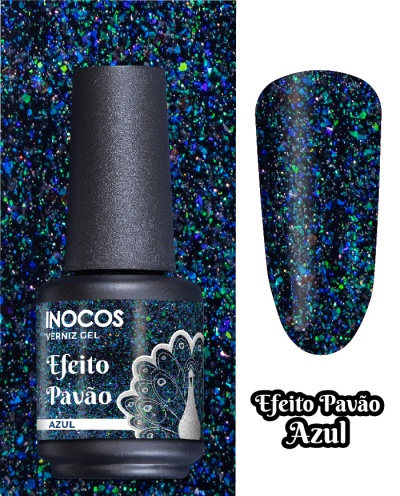 Verniz Gel Inocos - Pavão Azul (209)