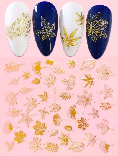 Autocolantes Folhas Douradas - DP-3415