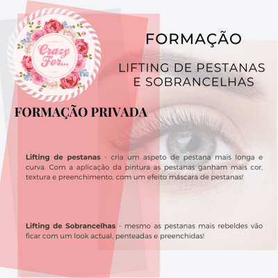 Formação de Lifting de Pestanas e Sobrancelhas (privada) Formação de Lifting de Pestanas e Sobrancelhas (privada)