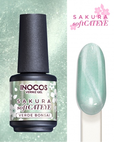 Verniz Gel Inocos - SAKURA Soft Cateye Verde Bonsai (266)