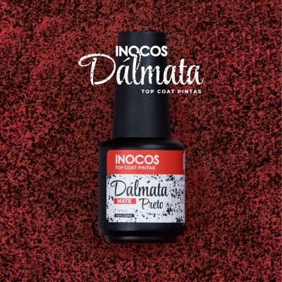 Top Coat Pintas INOCOS - Dálmata Preto Mate