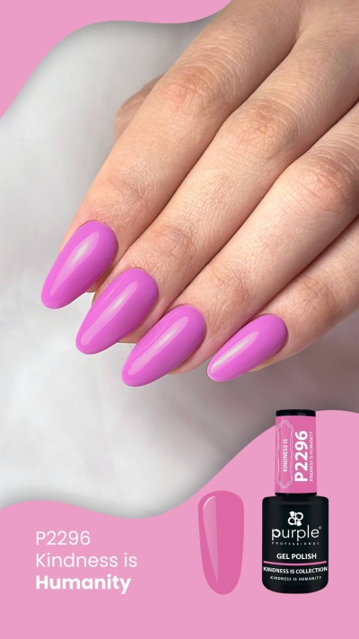 Verniz Gel PURPLE P2296 - Kindness is Humanity