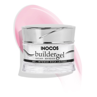 Builder Gel Inocos - Rosa Leitoso Intenso Média Viscosidade