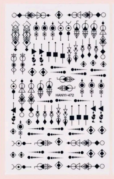 Autocolantes Geometric Black